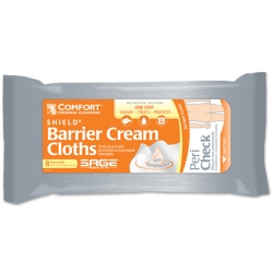 Comfort Shield&reg; Barrier Cream Cloths - Portable Pack comfort shield barrier cream washcloths, washcloth, dimethicone, 7526, 7996, 7905, incontinence, sage products