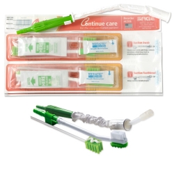 Continue Care&reg;  System - Four Daily Cleanings dysphagia, pneumonia, stroke, aspiration, risk, yankauer, suction, toothbrush, sodium bicarbonate, antiseptic oral rinse, mouth moisturizer, sage, toothette, swab, 6306
