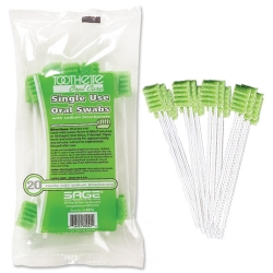 Toothette&reg; Plus Swabs with Sodium Bicarbonate oral tisse, swabs, oral control, 6076, toothette, Toothette&reg;, oral care, disposable swabs, medline, kimberly-clark, sodium bicarbonate, single use